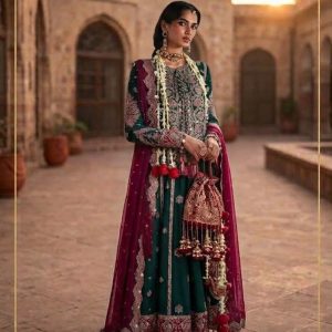 Pure Silk 3pcs Hussain Rehar